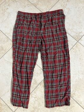 Sonoma Red Plaid Men's Lounge Joggers